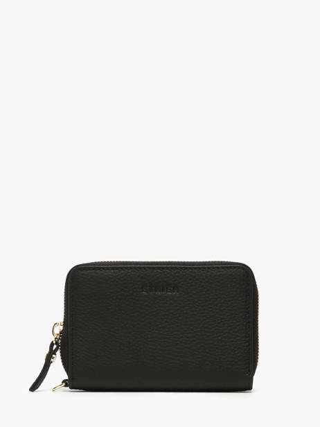 Portemonnee Leder Equestre Etrier Zwart equestre EEQT096M